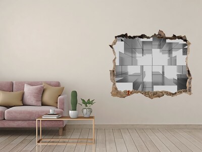Finto buco nel muro 3D Spazio in cemento