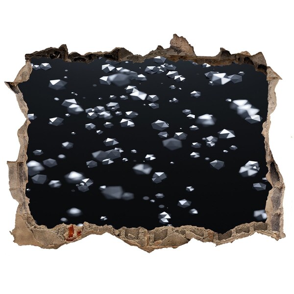 Adesivo buco nel muro Profondità cosmica