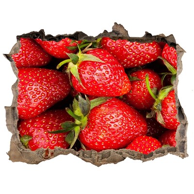 Adesivo buco nel muro Fragole dolci nel cemento