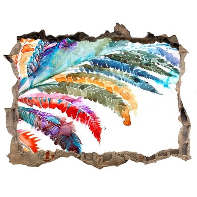 Adesivo buco nel muro Un'oasi tropicale in cemento