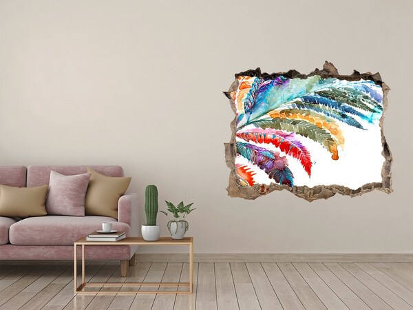 Adesivo buco nel muro Un'oasi tropicale in cemento