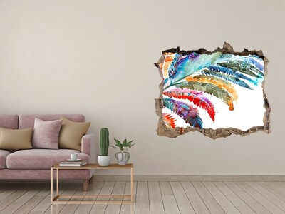 Adesivo buco nel muro Un'oasi tropicale in cemento