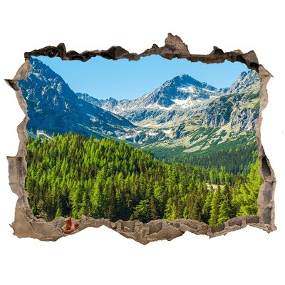 Sticker buco nel muro Paesaggio montano con lago