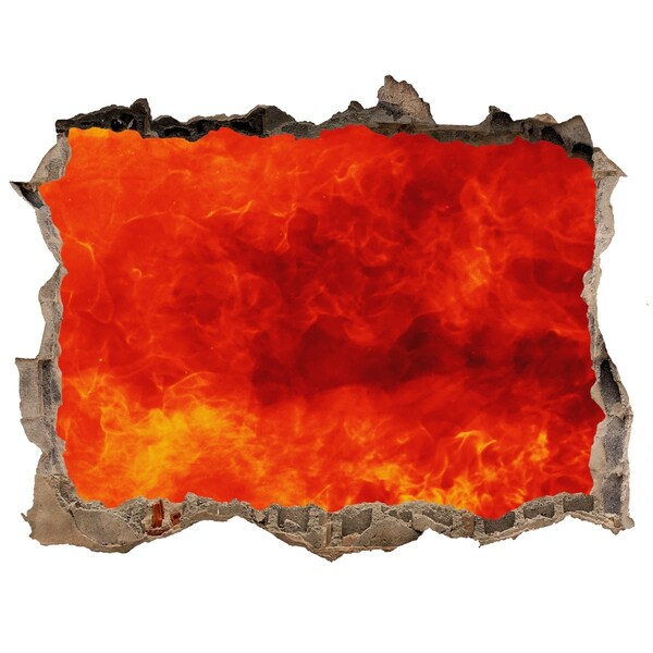 Finto buco nel muro 3D Lava vulcanica