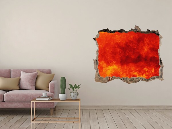 Finto buco nel muro 3D Lava vulcanica