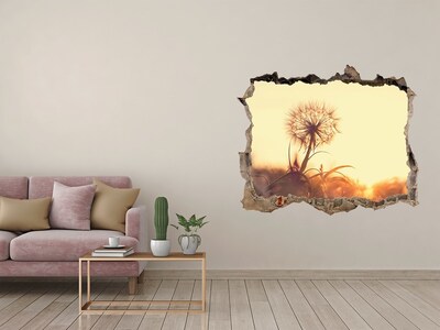 Adesivo buco nel muro Un fiore ai raggi del sole