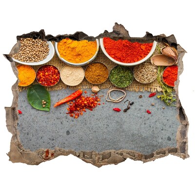 Adesivo buco nel muro Una cucina piena di spezie