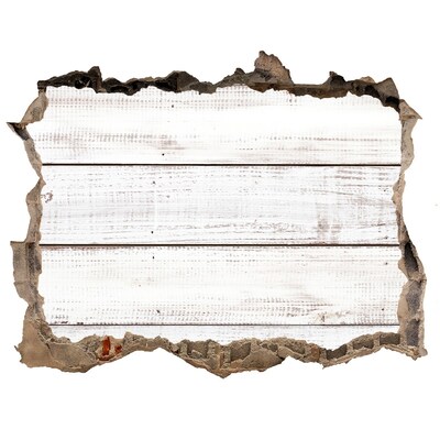 Adesivo buco nel muro Una tavola di legno in un buco nel muro