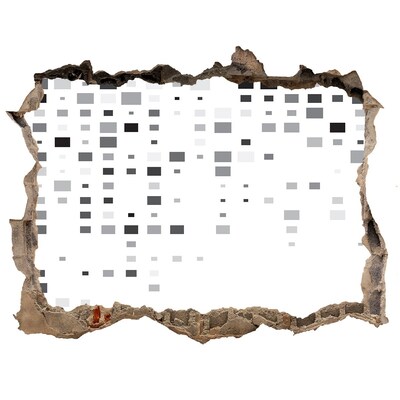 Sticker buco nel muro Muro fatiscente con motivo digitale