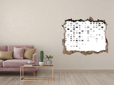 Sticker buco nel muro Muro fatiscente con motivo digitale