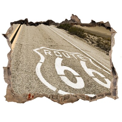 Finto buco nel muro 3D La Route 66 in cemento