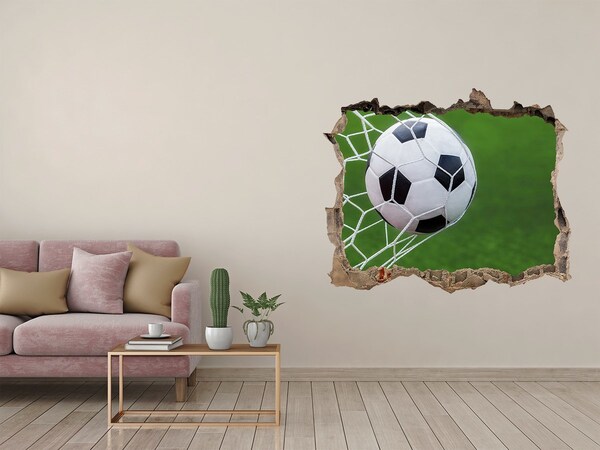 Sticker buco nel muro Un gol nel calcio