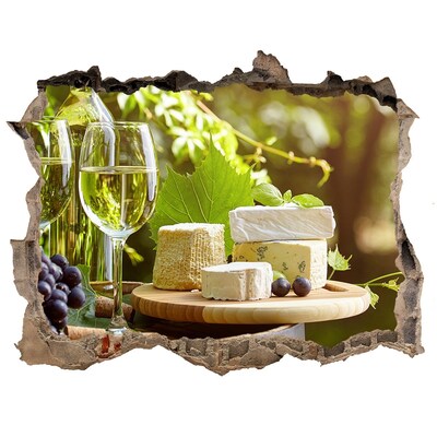 Finto buco nel muro 3D Piaceri del formaggio al sole