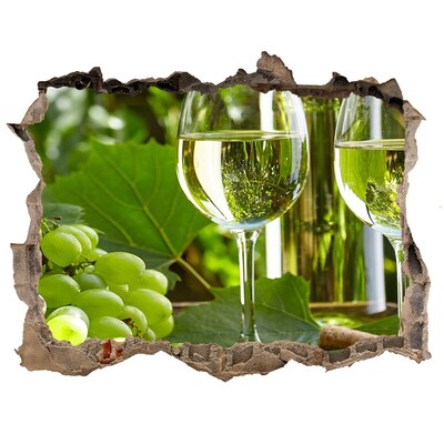 Adesivo buco nel muro Il vino nel vigneto