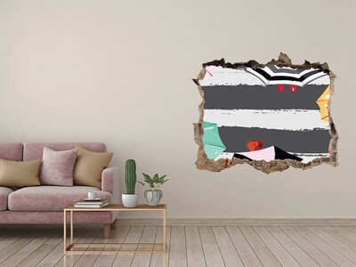 Finto buco nel muro 3D Spiaggia misteriosa con ombrelloni