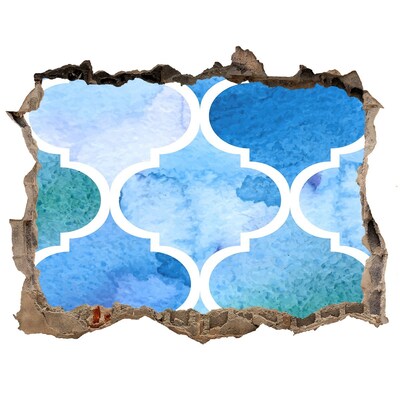 Sticker buco nel muro Mosaico marino in un buco nel muro