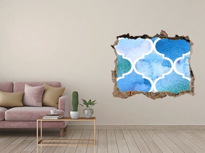 Sticker buco nel muro Mosaico marino in un buco nel muro