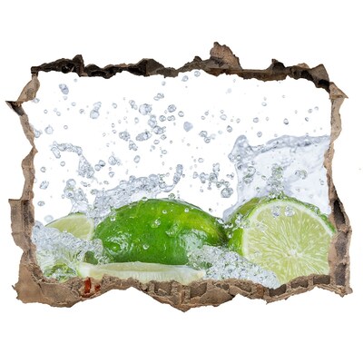 Adesivo buco nel muro Un cocktail rinfrescante al lime