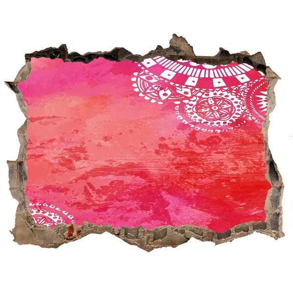 Finto buco nel muro 3D Un buco colorato nel muro