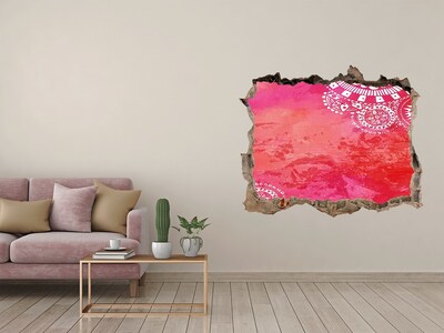 Finto buco nel muro 3D Un buco colorato nel muro