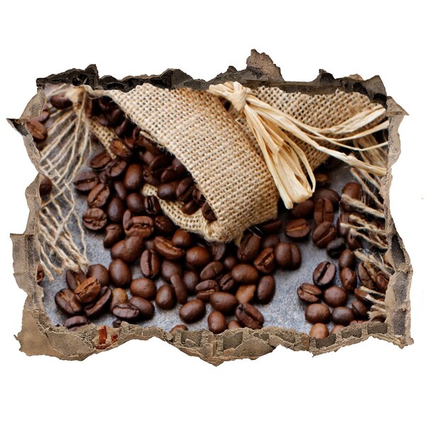 Sticker buco nel muro Caffè in un muro in rovina