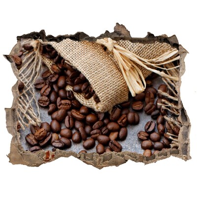 Sticker buco nel muro Caffè in un muro in rovina