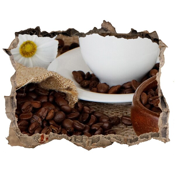 Finto buco nel muro 3D Caffè nel comfort di casa tua
