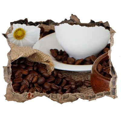 Finto buco nel muro 3D Caffè nel comfort di casa tua