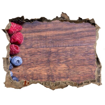 Sticker buco nel muro Un paradiso di frutta in un muro in rovina