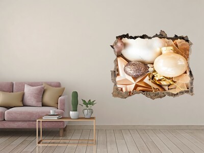 Adesivo buco nel muro Decorazioni natalizie Hole in the Wall