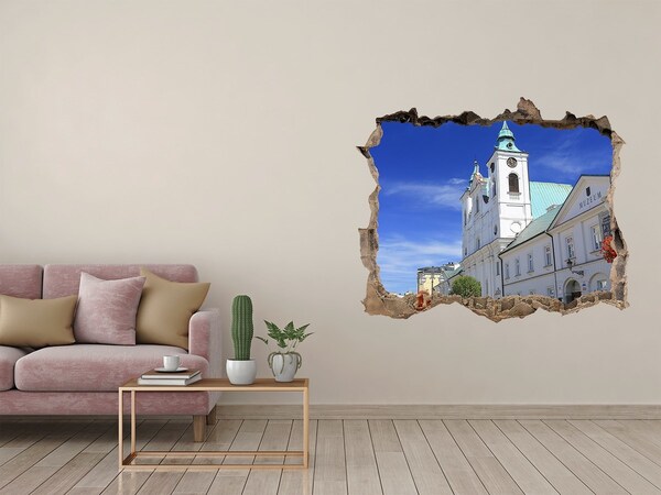Sticker buco nel muro Chiesa storica in città