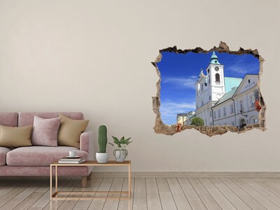 Sticker buco nel muro Chiesa storica in città