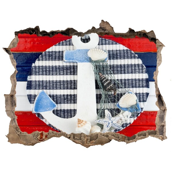 Sticker buco nel muro Avventura marina tra le conchiglie