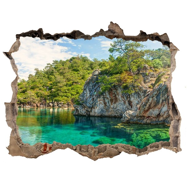 Finto buco nel muro 3D Baia del Paradiso