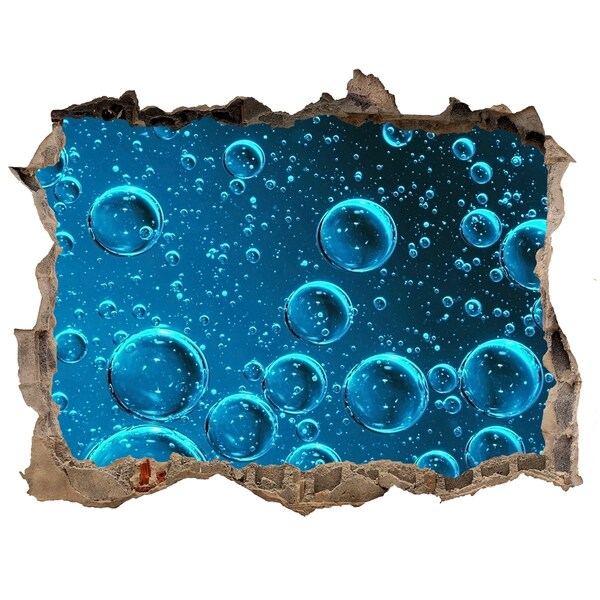 Finto buco nel muro 3D Mondo sottomarino con bolle