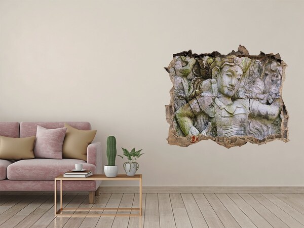 Adesivo buco nel muro Divinità tra le rovine