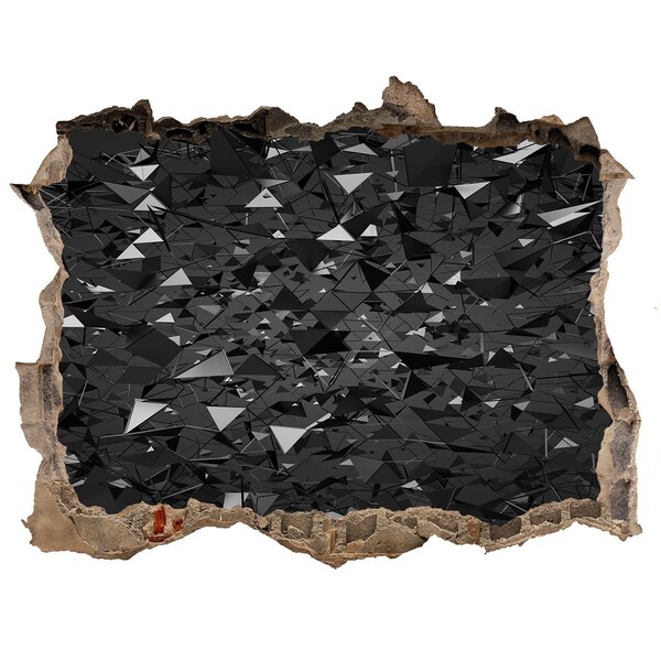 Finto buco nel muro 3D Abisso nero nel muro