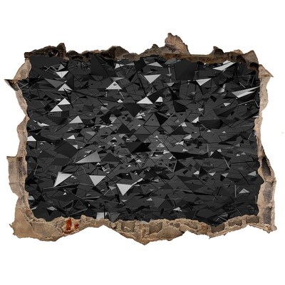 Finto buco nel muro 3D Abisso nero nel muro