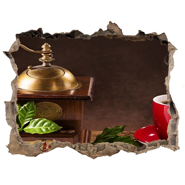 Adesivo buco nel muro Un'oasi di caffè nel cuore della casa