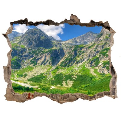 Sticker buco nel muro Panorama montano con lago