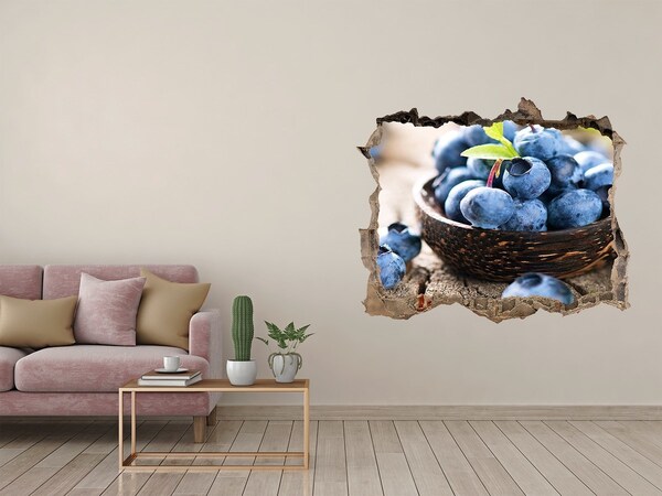 Adesivo buco nel muro Bacche in una ciotola di legno