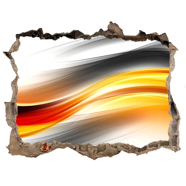 Sticker buco nel muro Una svolta nell'uso dei colori nel calcestruzzo