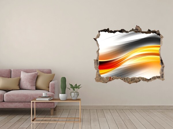 Sticker buco nel muro Una svolta nell'uso dei colori nel calcestruzzo