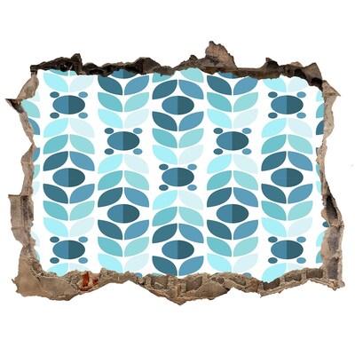 Sticker buco nel muro Motivo floreale nel buco nel muro