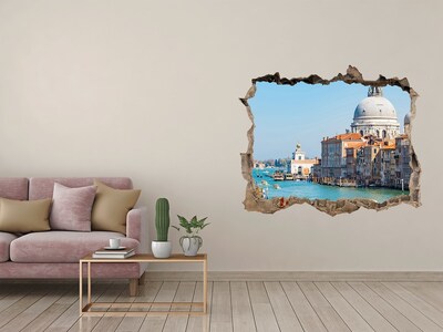Finto buco nel muro 3D Venezia alla luce del giorno