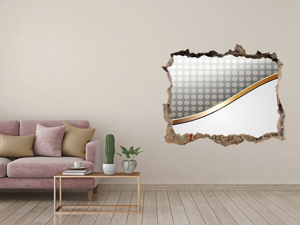 Adesivo buco nel muro Parete con specchio rotto