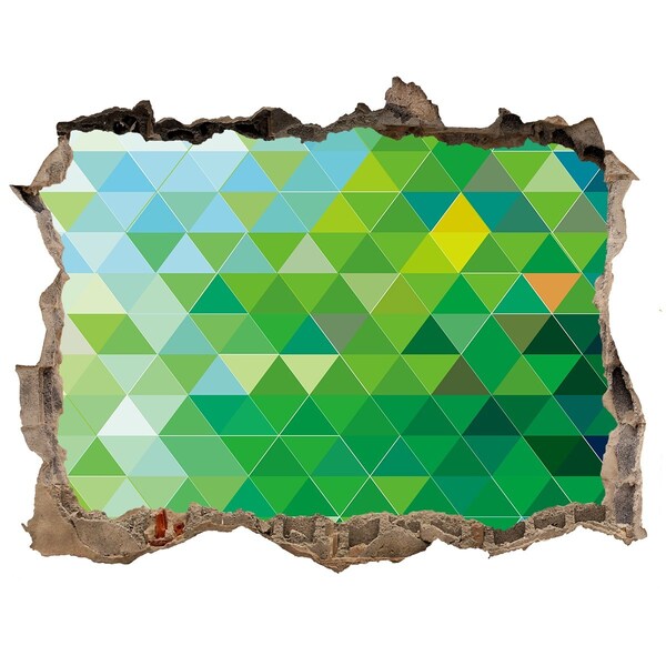 Adesivo buco nel muro Paesaggio verde in un buco nel muro