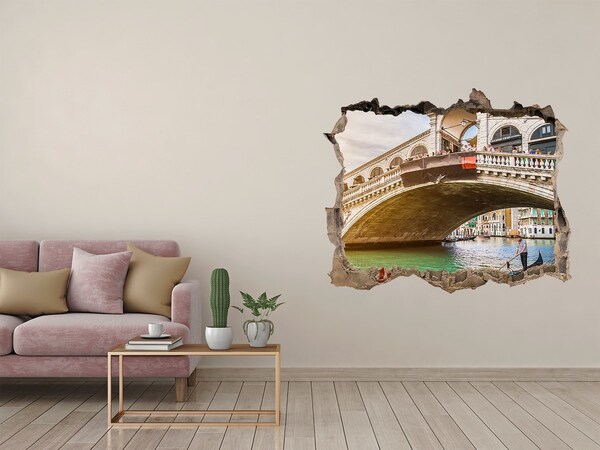 Sticker buco nel muro Ponte di Rialto a Venezia