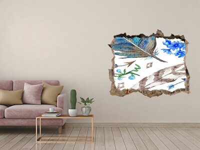 Finto buco nel muro 3D Un'oasi misteriosa nella giungla