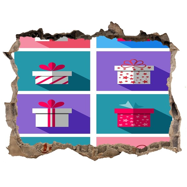 Finto buco nel muro 3D Sorprese regalo